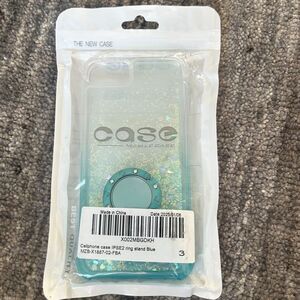 iPhone SE 2022 / SE 2020 / 7 / 8 Case, Floating Glitter Liquid w/Kickstand